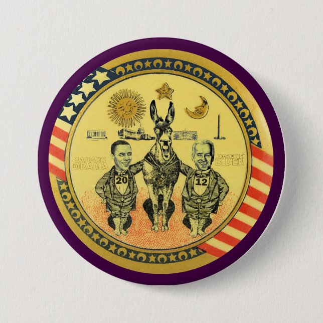 Obama Biden 2012 Washington, D.C. 7.5 Cm Round Badge (Front)