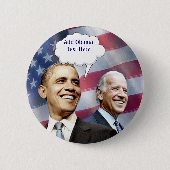 Obama Biden 6 Cm Round Badge (Front)