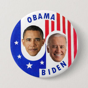 Obama Biden 7.5 Cm Round Badge