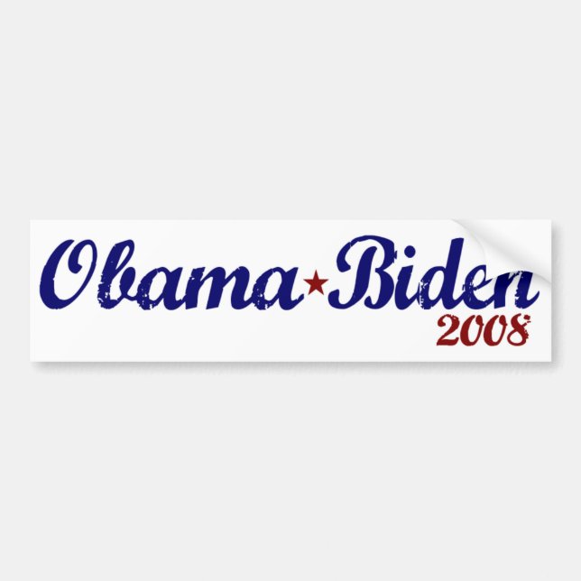 Obama Biden (Classic Edition) Bumper Sticker (Front)