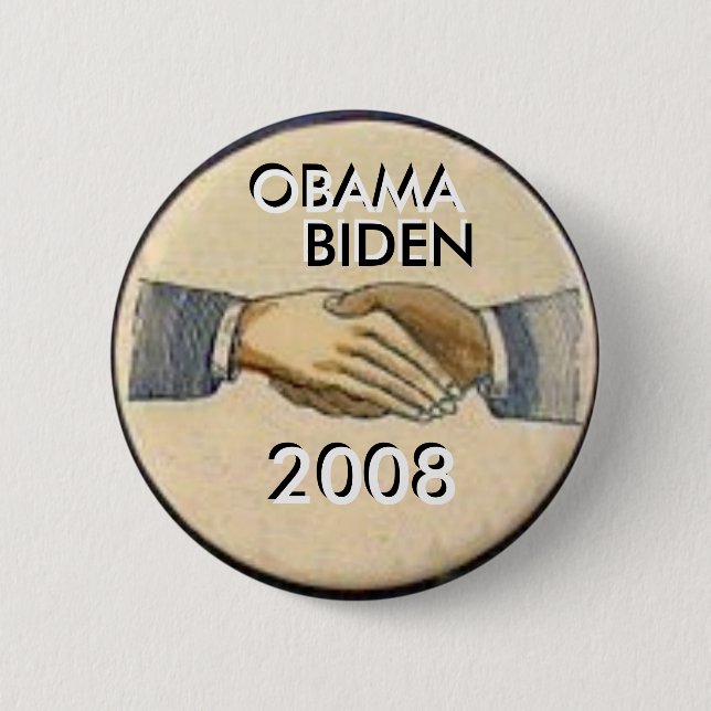 Obama / Biden Handshake Button (Front)