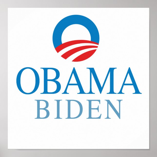 OBAMA BIDEN O BLUE -.png Poster (Front)