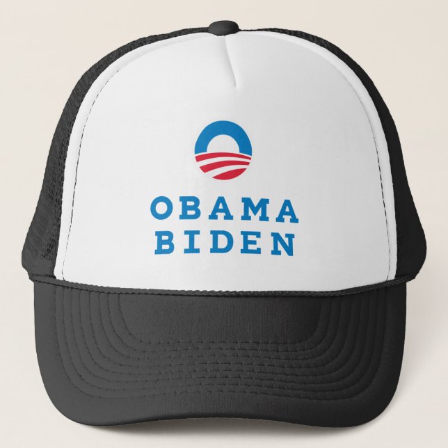 Obama Biden "O" Logo Vertical (Colour) Trucker Hat (Front)