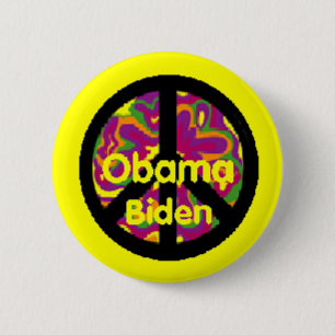 Obama Biden Peace Button
