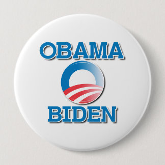 OBAMA BIDEN TWO NAMES -.png 10 Cm Round Badge