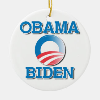 OBAMA BIDEN TWO NAMES -.png Ceramic Tree Decoration