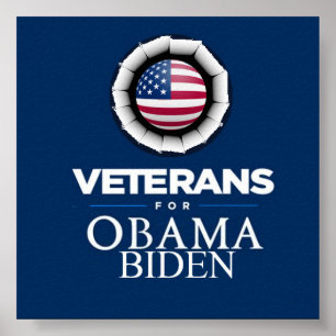 Obama Biden VETERANS Poster