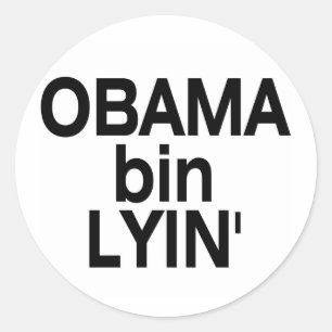 Obama bin Lyin' Classic Round Sticker