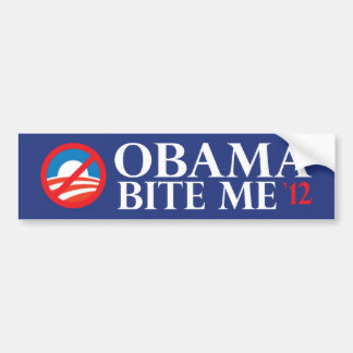 obama-bite me 12 bumper sticker