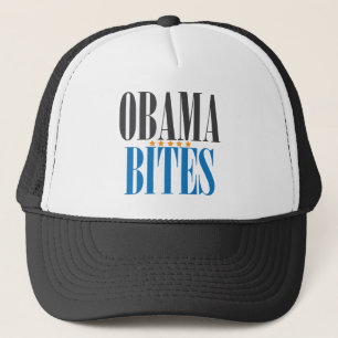 OBAMA BITES TRUCKER HAT