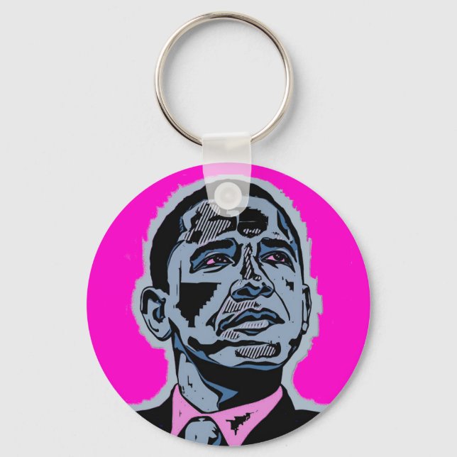 Obama Blue Key Ring (Front)