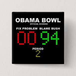 Obama Bowl - Official Scoring 15 Cm Square Badge