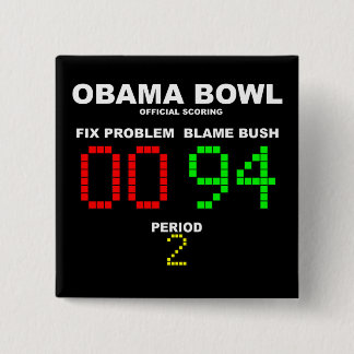 Obama Bowl - Official Scoring 15 Cm Square Badge