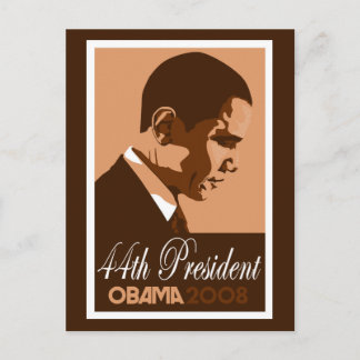 Obama Brown 44th President Postcard 3