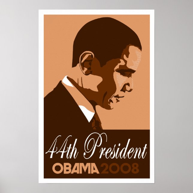 Obama Brown 44th President Poster (Front)