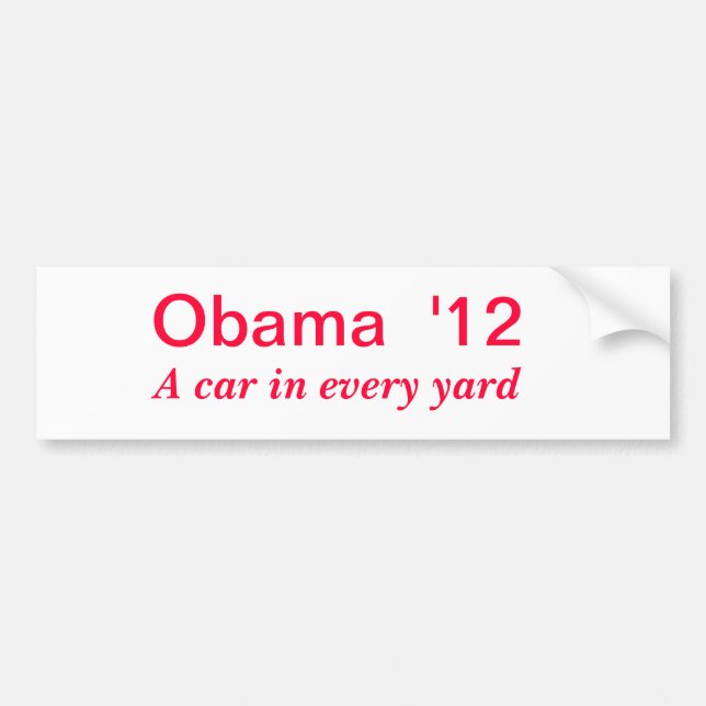 Obama bumper sticker (Front)