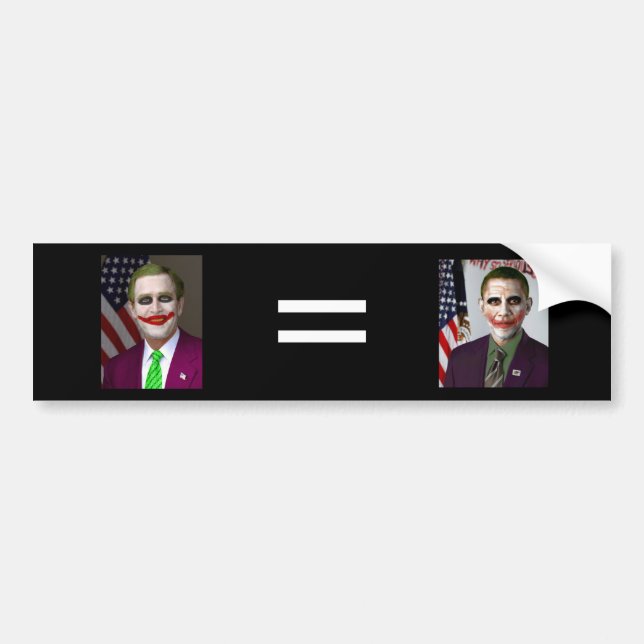 Obama = Bush Bumper Sticker (Front)