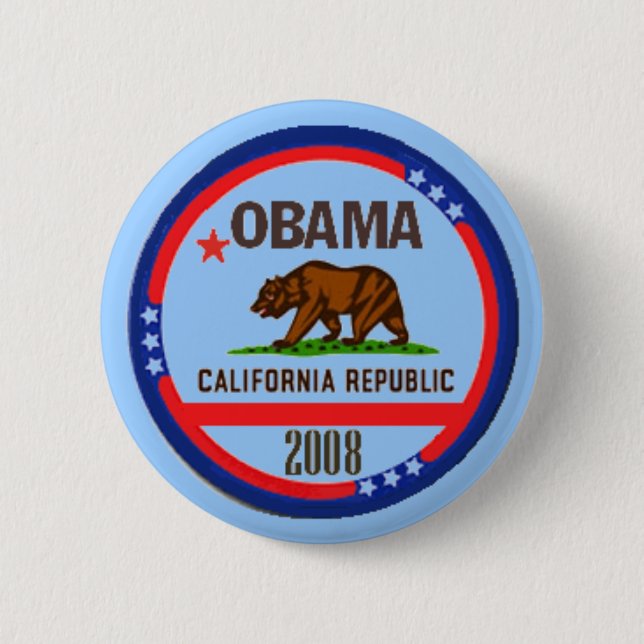 Obama CALIFORNIA Button (Front)