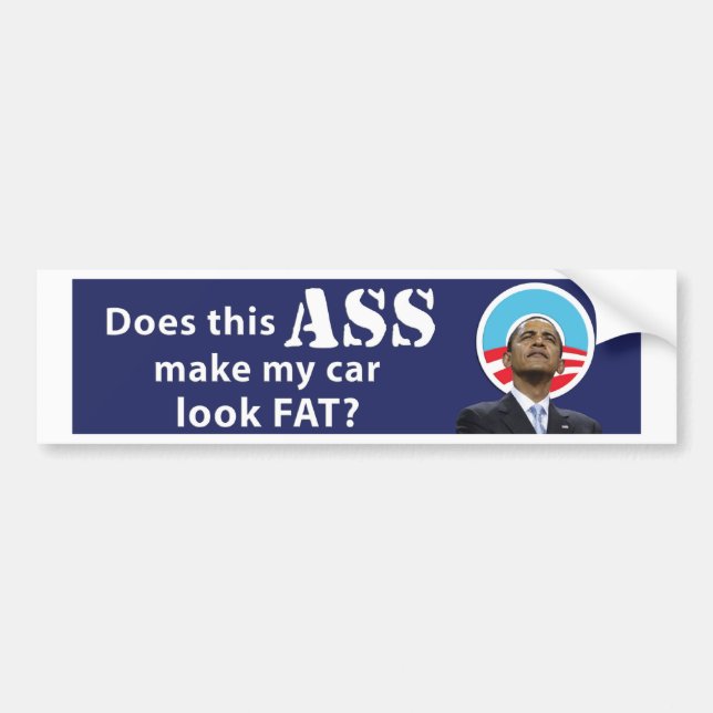 Obama Car Fat11x3 copy Bumper Sticker (Front)