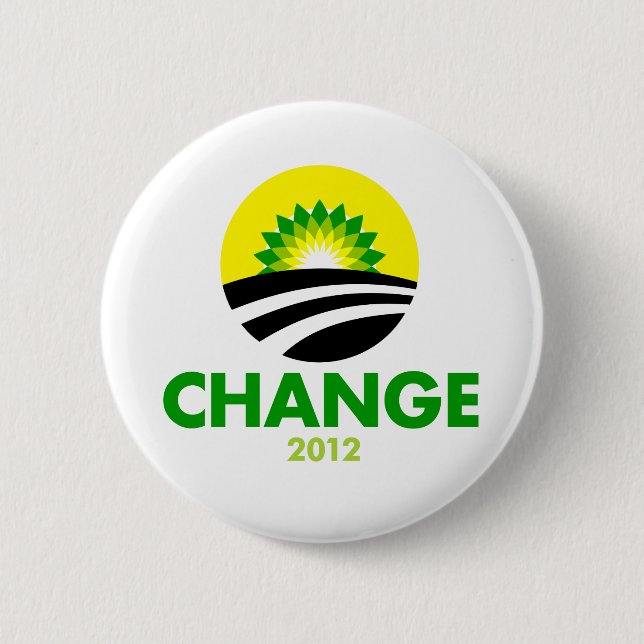 Obama Change 2012 Button (Front)