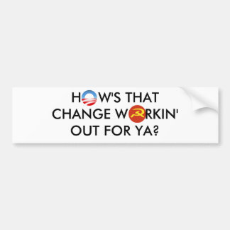 Obama Change Bumper Sticker
