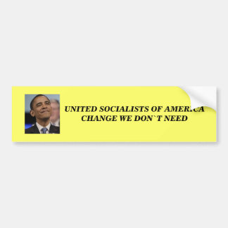 OBAMA CHANGE?? BUMPER STICKER