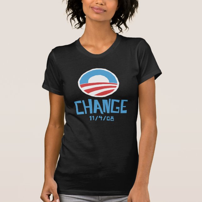 Obama Change Dark Women's T-shirt (Front)