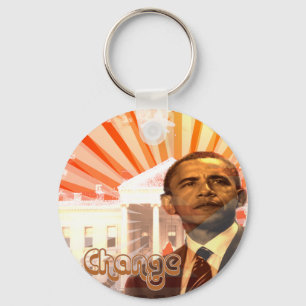 Obama Change Key Ring