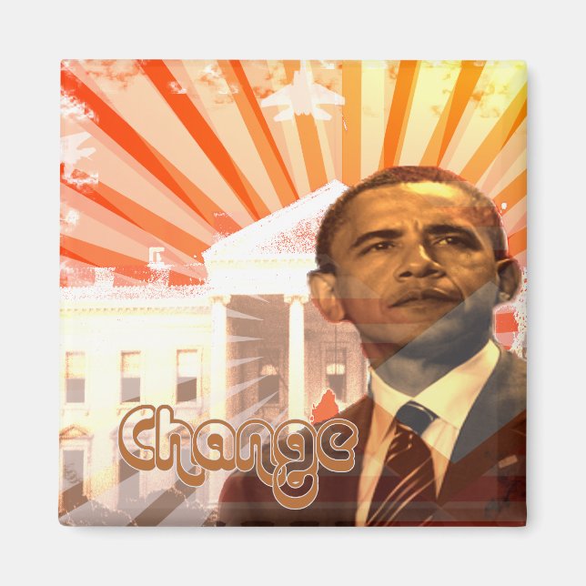 Obama Change Magnet (Front)