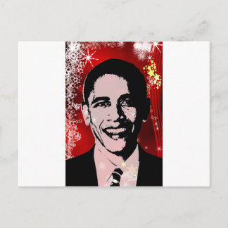 Obama Christmas Holiday Postcard