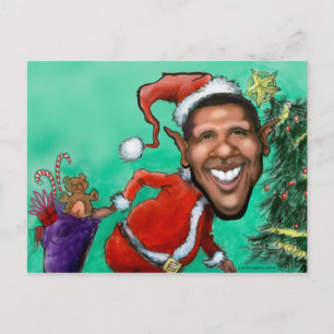 Obama Christmas Holiday Postcard