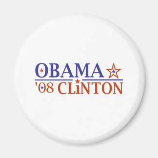 Obama Clinton Super Ticket 2008 Magnet