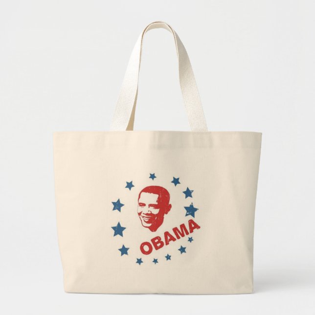 Obama Collection Large Tote Bag (Front)