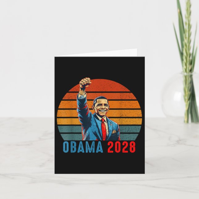 Obama Comeback 2028 Statement 4  Card (Front)