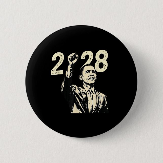 Obama Comeback 2028 Statement _8  6 Cm Round Badge (Front)
