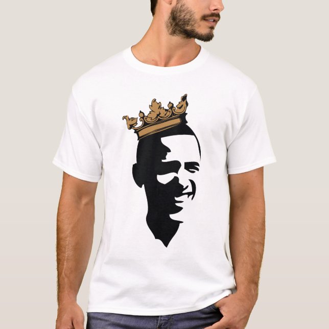 OBAMA CROWN**BLK & GOLD T-Shirt (Front)
