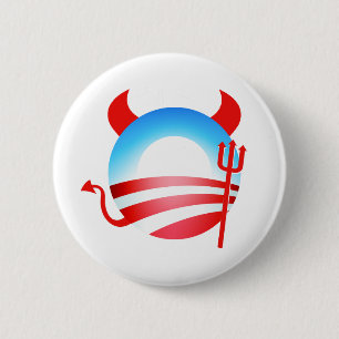 Obama Devil 6 Cm Round Badge