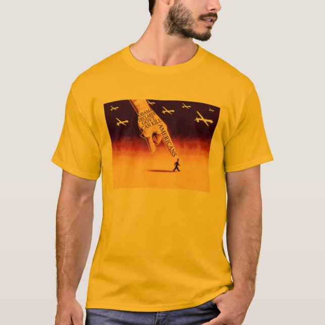 Obama Drones & War Crimes T-Shirt (Front)