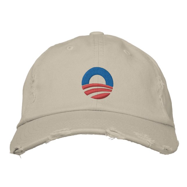 Obama Embroidered Logo Baseball Cap (Front)