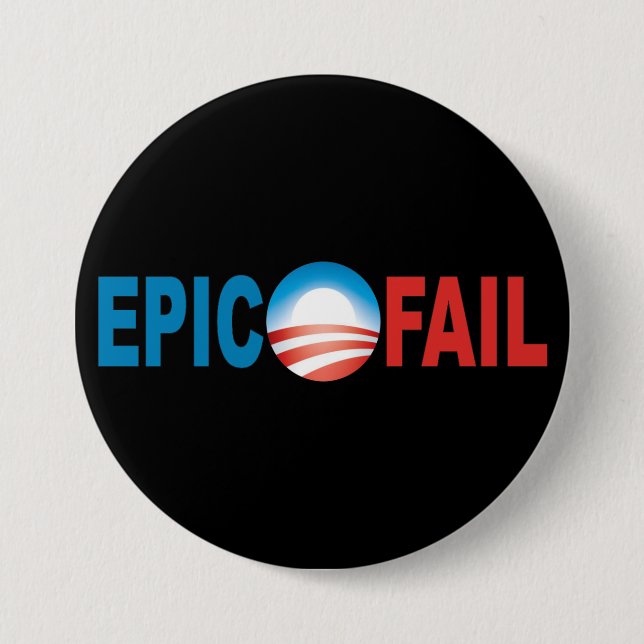 Obama Epic Fail button (Front)