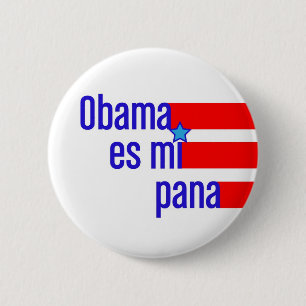 obama es mi pana - button