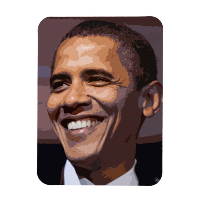 Obama Face Magnet for 2012 (Vertical)