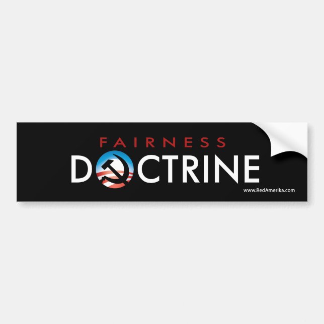 Obama Fairness Doctrine Sticker (Front)