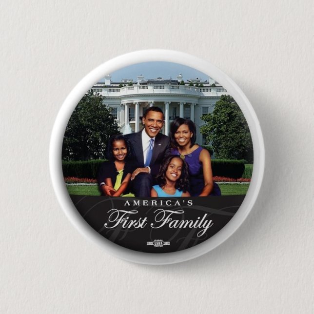 Obama Family 2" Button (Front)