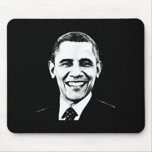 Obama First Black President 4th Of July Black Hist Mouse Pad