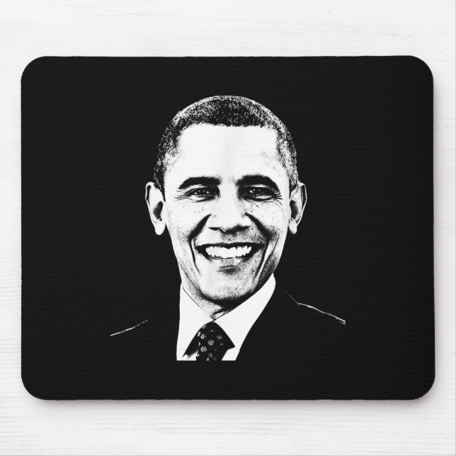 Obama First Black President 4th Of July Black Hist Mouse Pad (Front)