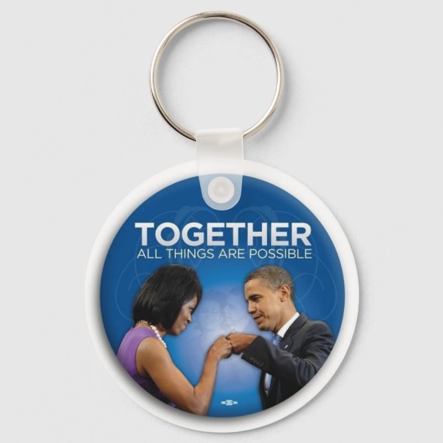 obama fist bump key ring (Front)