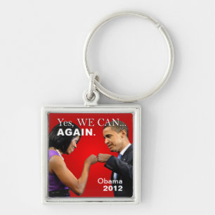 Obama Fist Bump - yes we can again Key Ring