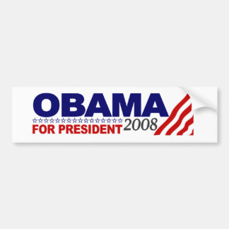 Obama For President 2008 Bumper Sticker