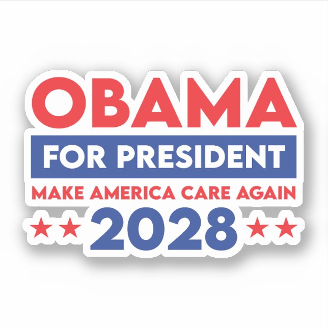 Obama For President 2028 Make America Care Again (Front)